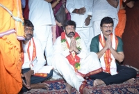Akhanda team Vijayawda Kanaka Durga temple visit  title=